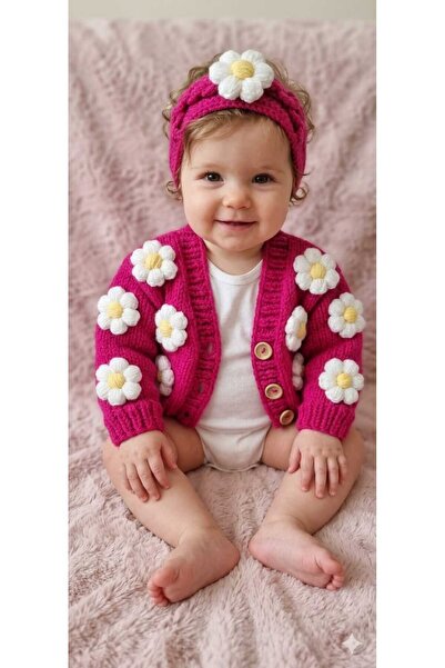 hobilanka Hand-Knitted Baby Cardigan Hobilankahandmade