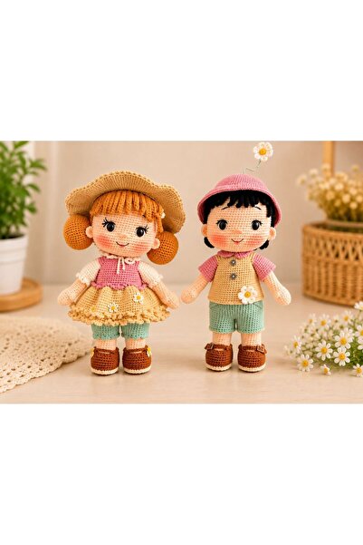 DİBA CONCEPT EL YAPIMI AMİGURAMİ PAPATYA DOSTLARI ÇİFT BEBEK
