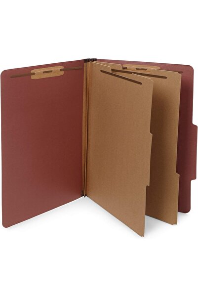 Generic Legal Size Classification Folders with Two Dividers - 2-inch Tyvek Ex...