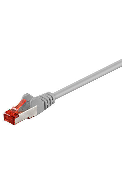 goobay καλώδιο δικτύου 93569, CAT 6 S/FTP (PiMF), CCA, 1m, γκρι