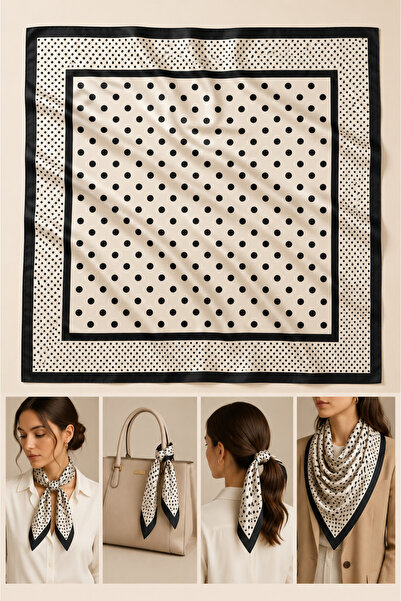 Bandana Patterned Women's Scarf (50X50)
