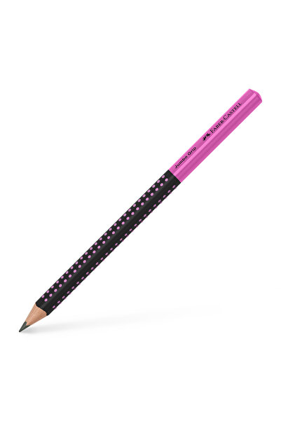 Faber Castell Creion grafit B cu prindere jumbo, bicolor negru-roz 2022 Faber...