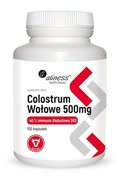 Aliness Colostrum de Vacă Ig 40% 500 mg 100 Capsule