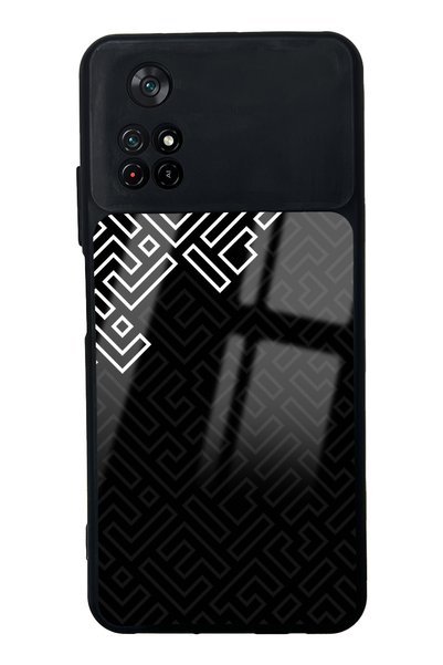Spoyi حافظة هاتف Xiaomi Poco M4 Pro بتصميم Cipher Path لامعة