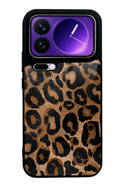 Spoyi Xiaomi 17 Pro Max Leopar Tasarımlı Glossy Telefon Kılıfı