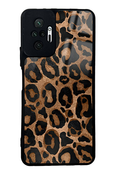Spoyi Xiaomi Redmi Note 10 Pro Leopar Tasarımlı Glossy Telefon Kılıfı