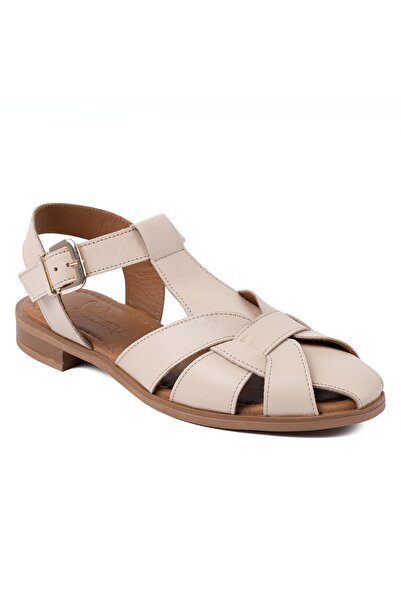Beety 0061 Hakiki Deri Trend Kadın Sandalet