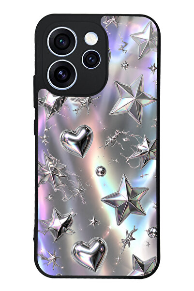 Spoyi Oppo Reno 15 Pro Chrome Star Dream Tasarımlı Glossy Telefon Kılıfı