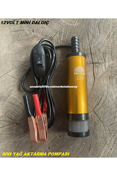Mrs 12VOLT 1/2 ZEYTİN YAĞ POMPASI MAZOT AKTARMA POMPASI MİNİ DALGIÇ SU SIVI P...