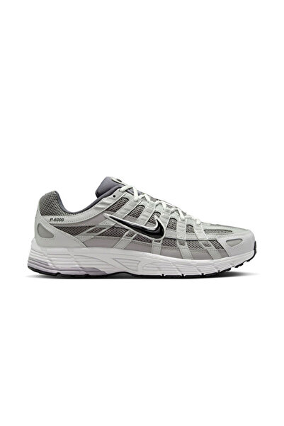 Nike P-6000 Retro Koşu Stili Günlük Spor Ayakkabı Gri / Siyah / Beyaz