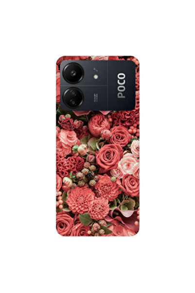 Other Xiaomi Poco C65 Rose festival Transparent Silicone TPU Θήκη