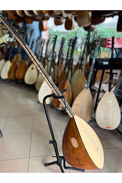 Bircanmüzik Profesyonel Dut Tekne Uzun Sap Bağlama (soft kılıf, yedek tel ve ...