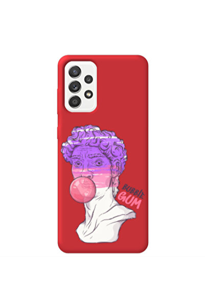 Other Samsung A72 Pin Bubble Red Colored Silicone TPU Θήκη
