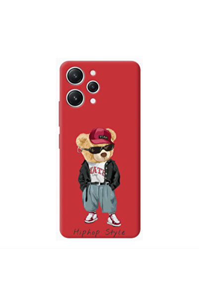 Other Xiaomi Redmi 12 Hip hop style Red Colored Silicone TPU Θήκη