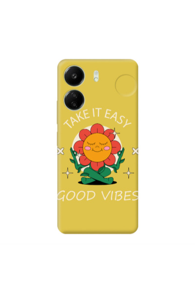 Other Xiaomi Redmi 13C Take It Easy Yellow Colored Silicone TPU Θήκη