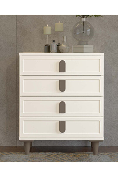 miracool Manolya 4 Çekmeceli Şifonyer / Komple MDF / Modern Tasarım