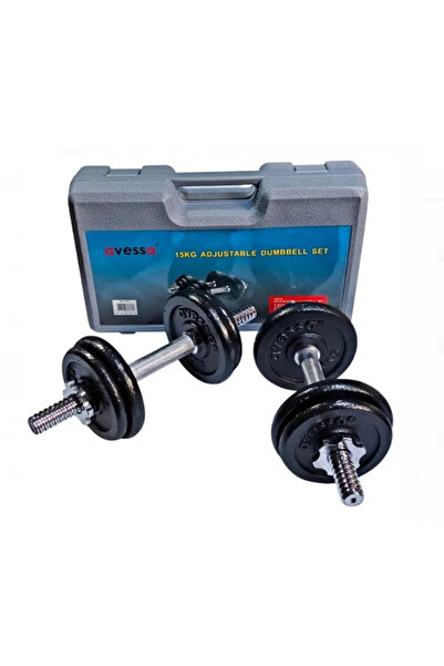 Voltrike Avs 15 Kg Siyah Dumbbell-Dambıl Çanta Set