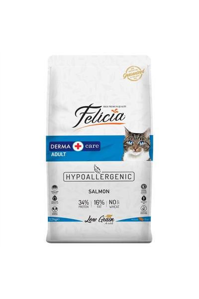 Felicia Somon Balıklı Düşük Tahıllı Hipoalerjenik Yetişkin Kedi Maması 12 kg