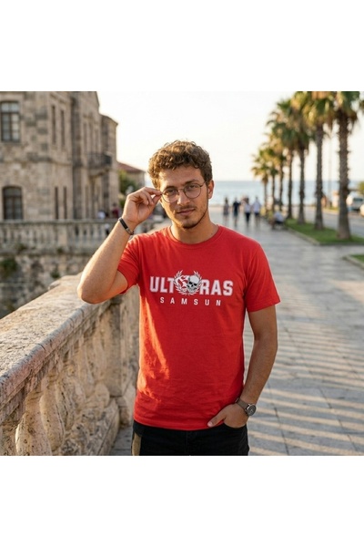 SARI ULTRAS SAMSUN TRICOU CU GULER ROTUND