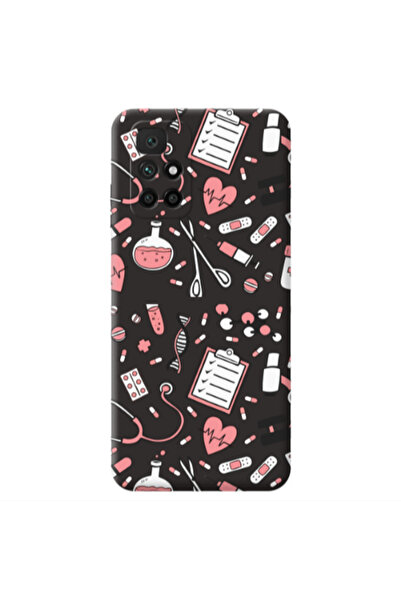 Other Xiaomi Redmi 10 2022 Laboratory Black Colored Silicone TPU Θήκη