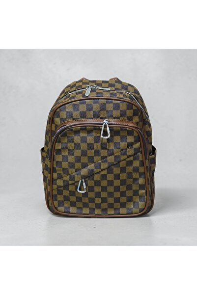 Desire ST908-Generic Mini Monogram Backpack Brown+Black-5 Color