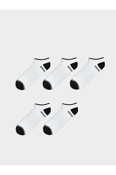 LC Waikiki Nevavm Patterned Men's Booties Socks with Difference in Color, Pac...