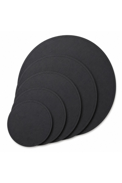 Decoratiuni Dulci Platou din HDF negru, cerc - 40 cm