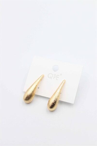 Generic Brand Matte drop earrings - gold