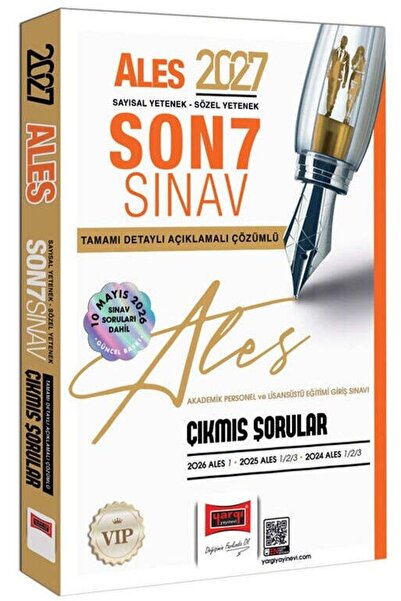 Yargı Yayınları 2027 ALES Sayısal - Sözel Yetenek Son 7 Sınav Tamamı Çözümlü ...