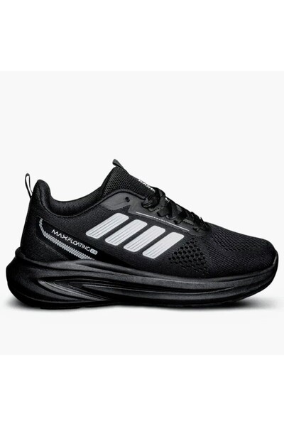 GT Ayakkabı 7 cm Height Increasing Hidden Heel Black Knitwear Men's Sports Sh...
