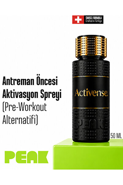 Activense Peak Antrenman Öncesi Spor Aktivasyon Spreyi Unisex 50ml