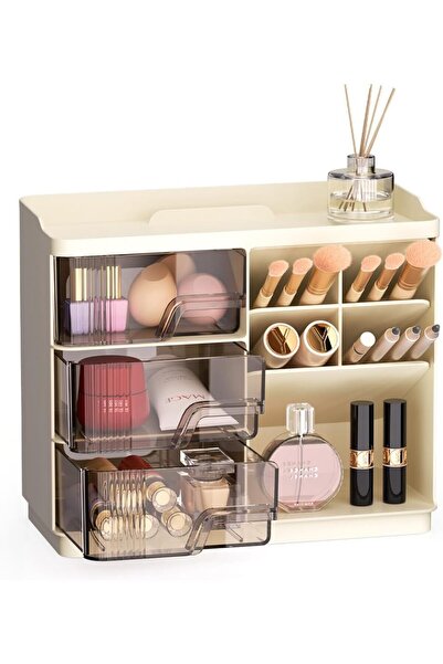 Arabest Multi-Function Makeup Organizer,Stackable Countertop Vanity Storage,3...