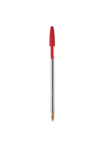 Bic Pix de unică folosință, roșu, cristal, vârf mediu