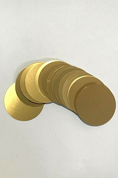 Piktorya Altın Sarı Kendin Tasarla Süblimasyon Metal Madalya Göbek 0,50 mm Ka...