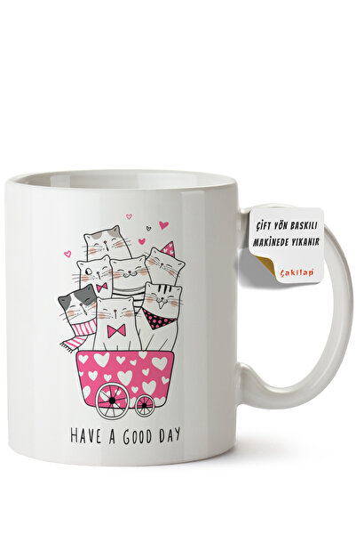 ET ERTAPASSAGE original creative designs Cat Design Printed Porcelain Mug (Do...