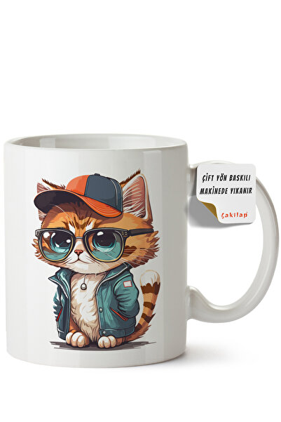 ET ERTAPASSAGE original creative designs Cat Design Printed Porcelain Mug (Do...