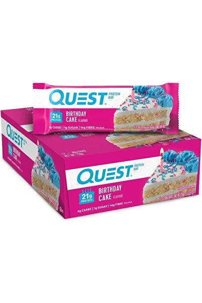 QUEST NUTRITION بروتين بار بنكهة كعكة عيد الميلاد، عبوة من 12 قطعة