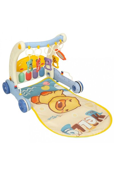 Bibi-Inn Antepremergator si centru de activitati 2in1 Piano Blue