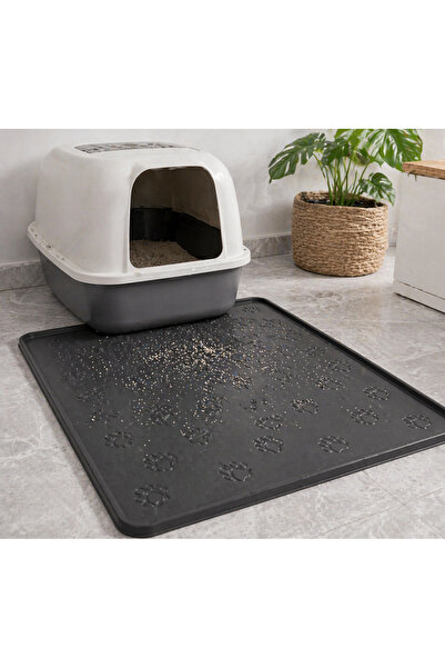 Black Gold Kedi Köpek Mama Altlığı 60x40 Kaymaz Su Geçirmez Yıkanabilir Mama ...