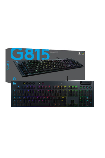 logitech لوحة مفاتيح ميكانيكية للألعاب G815 Lightsync RGB مع مفاتيح GL Clicky...