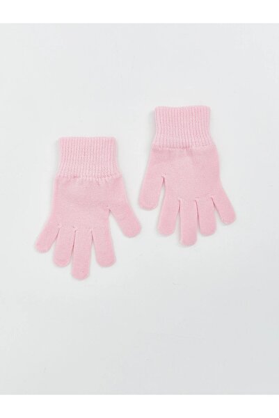 LC Waikiki Lcw Accessories Pink Basic Girls' Knitwear Gloves