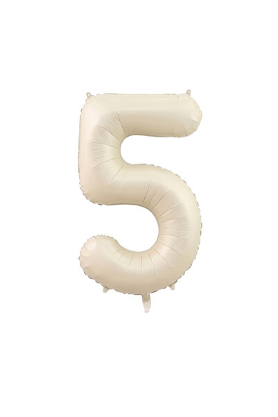 Le Mabelle White Number 5 Party Balloon