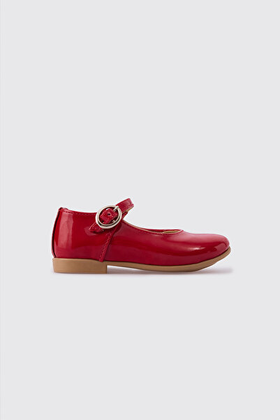 Panço Baby Girl Red Ballerinas