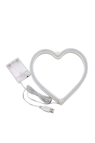 ChillOutlet Bandă LED de perete în formă de inimă 20x20 cm