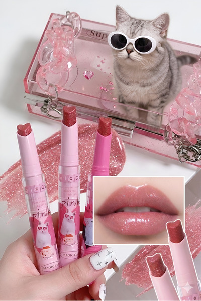 Kozmetik SİMLİ 01 NUMARA - Magic Casa Kalp Şeklinde Simli Işıltılı Lip Gloss ...