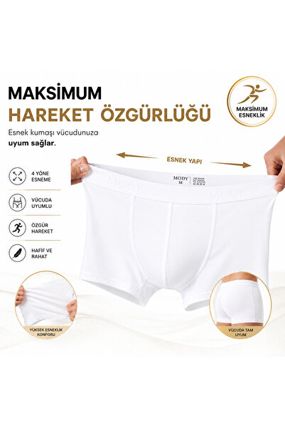 MODY 3 Pcs Premium Men's Modal Boxer Breathable Fabric, Soft Texture, Flexible & Comfortable Underwear