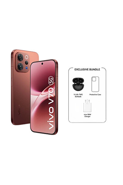 vivo V70 5G AI Dual SIM Sandalwood Brown 8GB 256GB With Free Gift V-LIFE TWS ...
