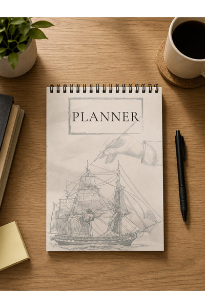 Kapudan 52 Week Daily / Weekly Planner Vertical A5 Size 52 Sheets (104 Pages)...