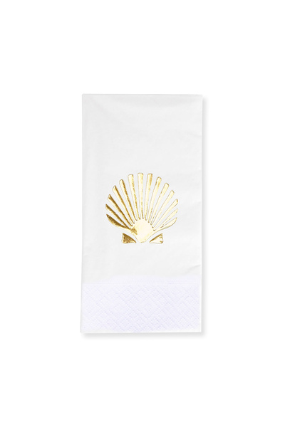Story 33X33 cm Gold Foil Perla Oyster Shell Sea Marine Patterned 16-Piece 1/8...