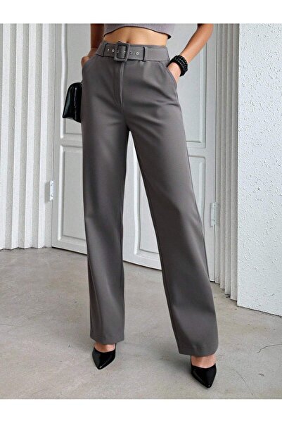 tuzu moda KEMERLİ PANTOLON
